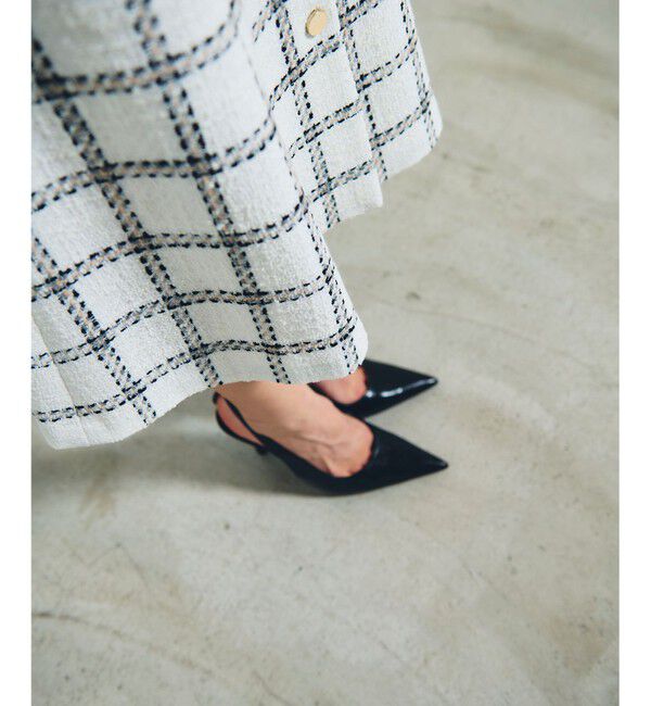 Grace Class「チェックツイードジャンパースカート」|ワンピース|