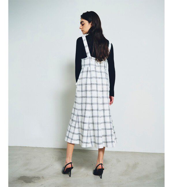 Grace Class「チェックツイードジャンパースカート」|ワンピース|