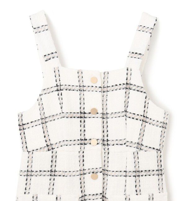 Grace Class「チェックツイードジャンパースカート」|ワンピース|