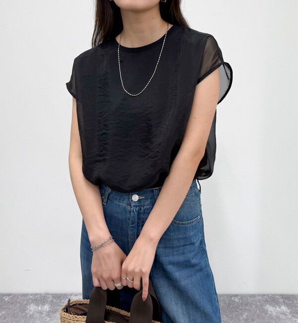 fredy emue「シアーオーガンジーレイヤードノースリーブブラウス」|シャツ・ブラウス|