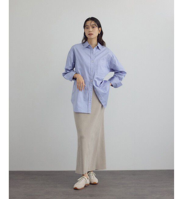 SALON adam et rope'「ナローロングスカート-CreamyCotton /クリーミーコットン-」|スカート|