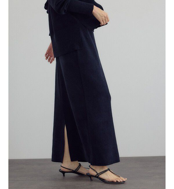 SALON adam et rope'「ナローロングスカート-CreamyCotton /クリーミーコットン-」|スカート|