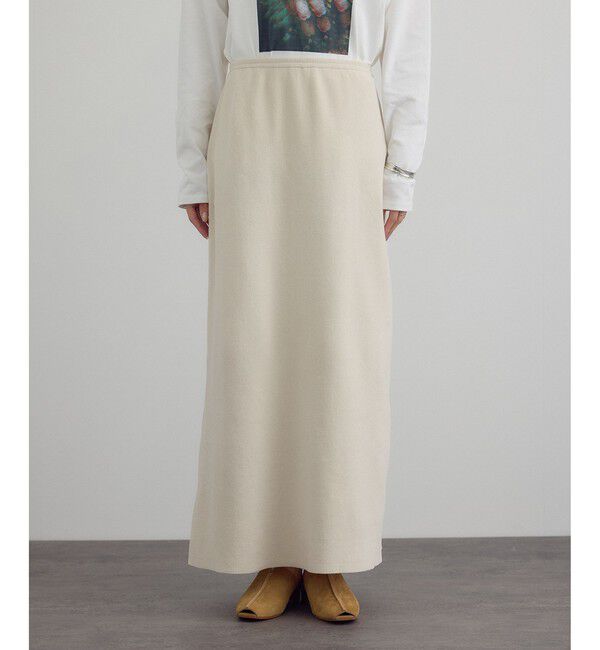 SALON adam et rope'「ナローロングスカート-CreamyCotton /クリーミーコットン-」|スカート|