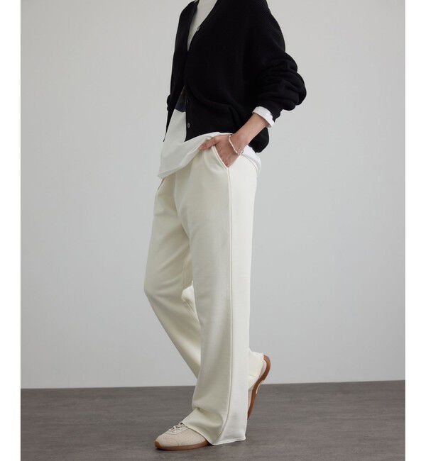 SALON adam et rope'「【WEB限定】セミフレアスウェットパンツ」|チノ|