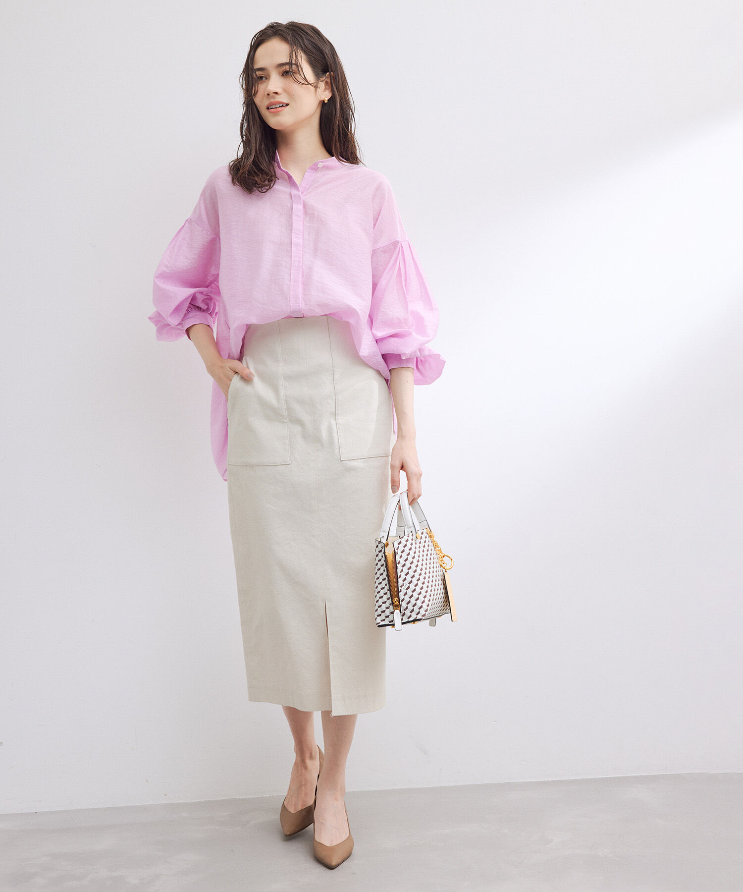 ROPE「定番ポケット付きタイトスカート」|スカート|