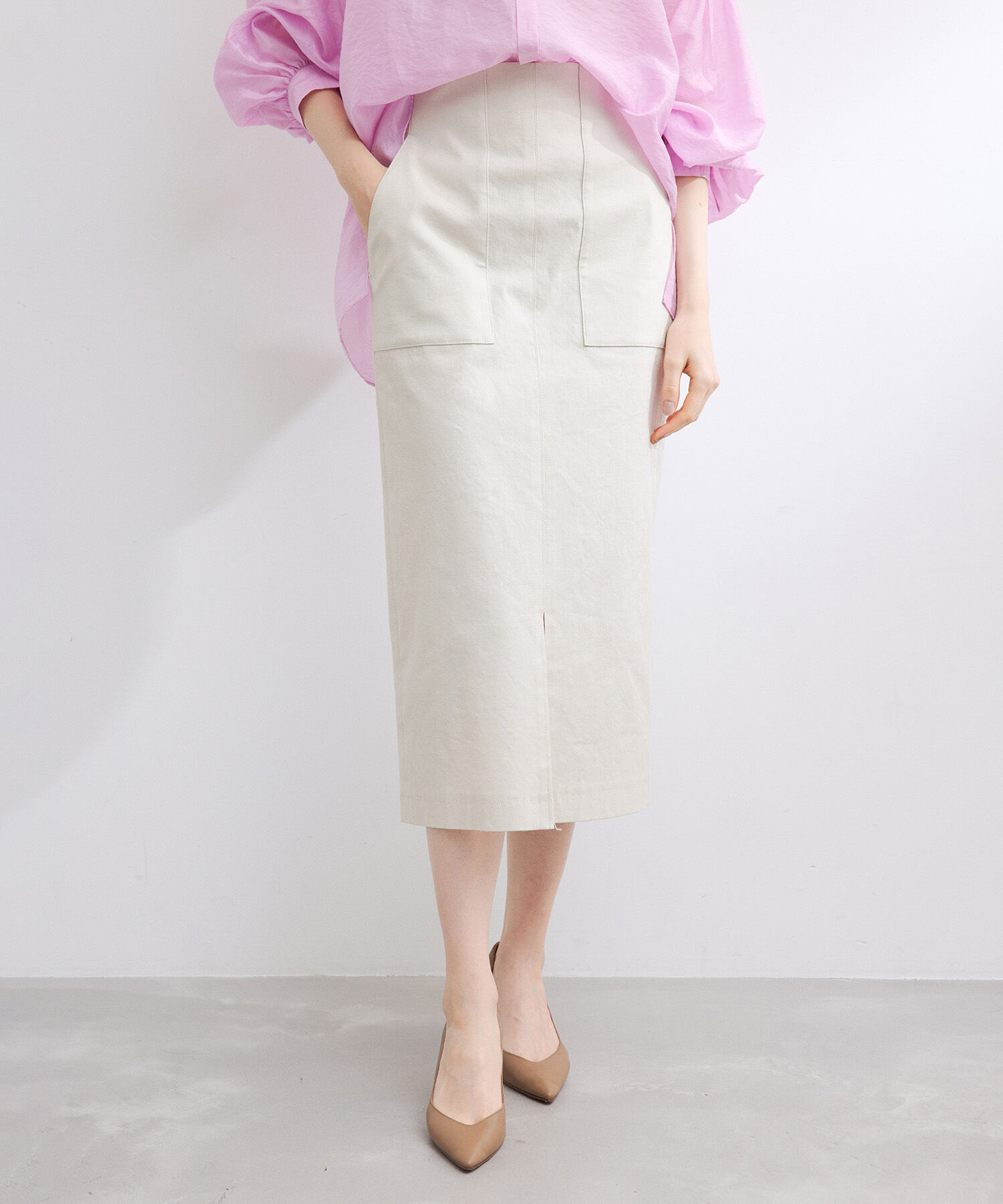 ROPE「定番ポケット付きタイトスカート」|スカート|