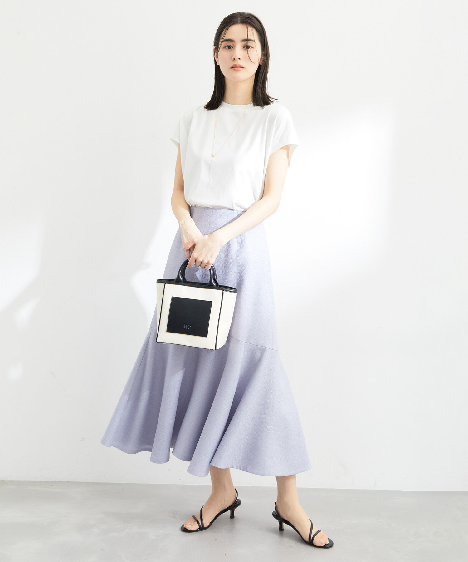 ROPE「【新色追加】【洗える】アームレットキャップスリーブTシャツ」|Tシャツ・カットソー|