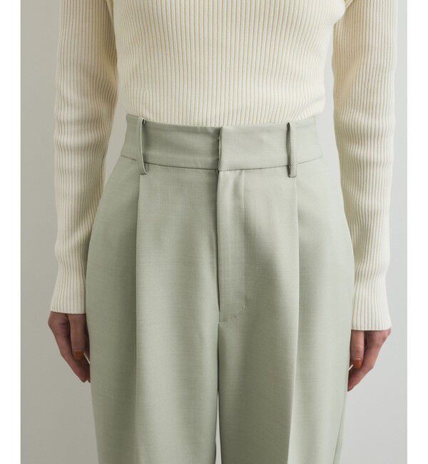 VIS「【美easy】コンフォートツイルワンタックワイドスラックスパンツ【洗える/防シワ/UVケア】」|スラックス|