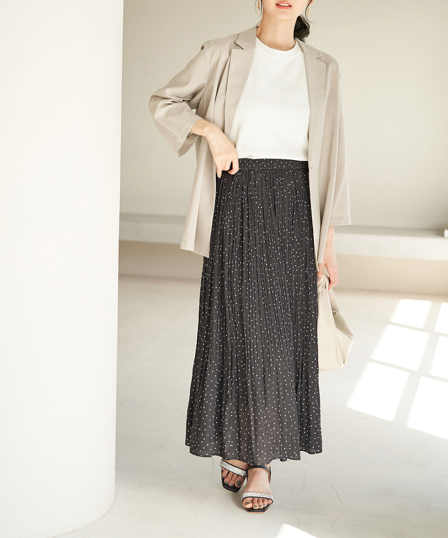 Rope&rsquo;Picnic「セットアップ対応/麻調シアーライトジャケット」|テーラードジャケット|