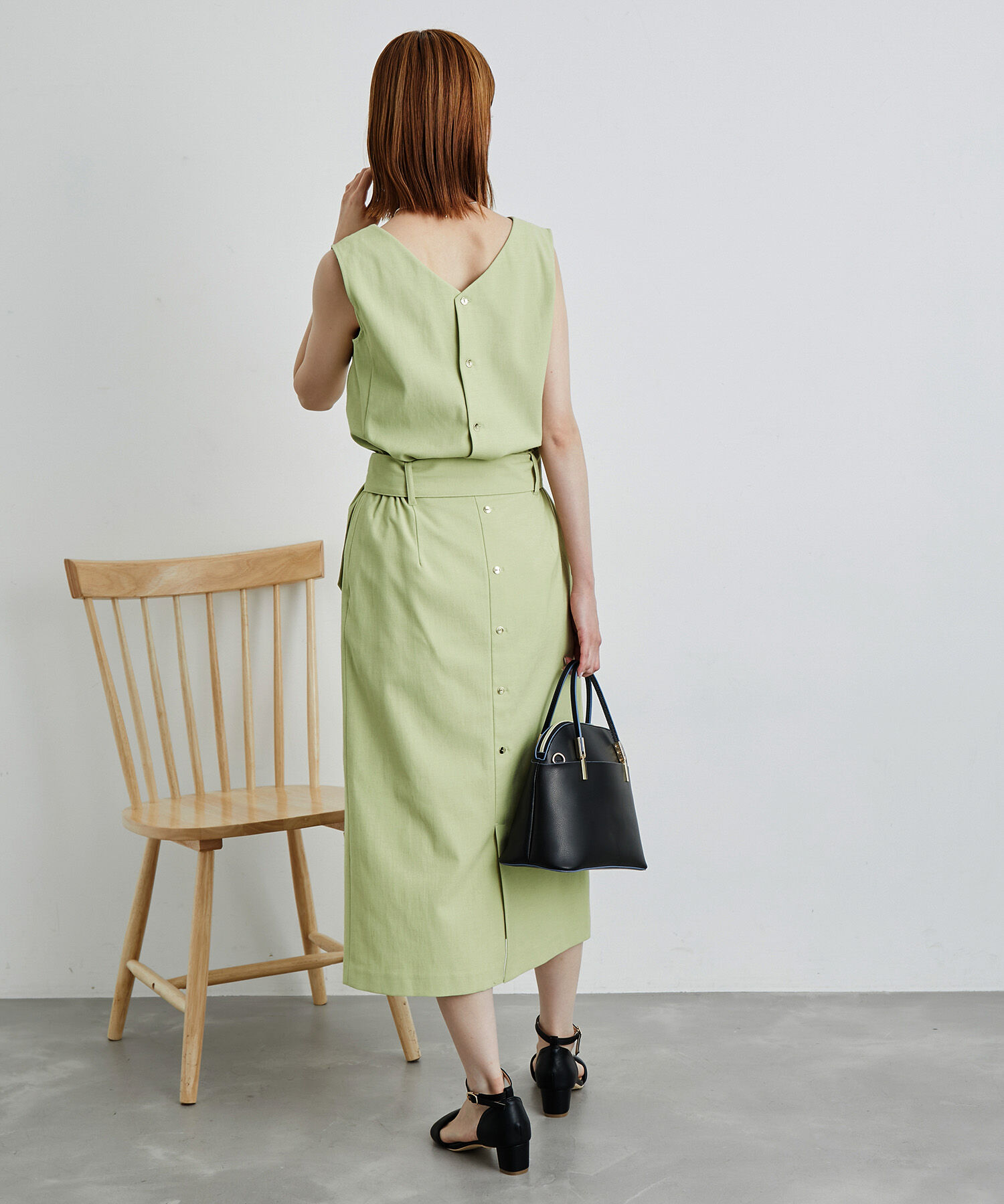 Rope&rsquo;Picnic「洗える/2WAY・セットアップ対応/ウエストベルトストレートスカート」|スカート|