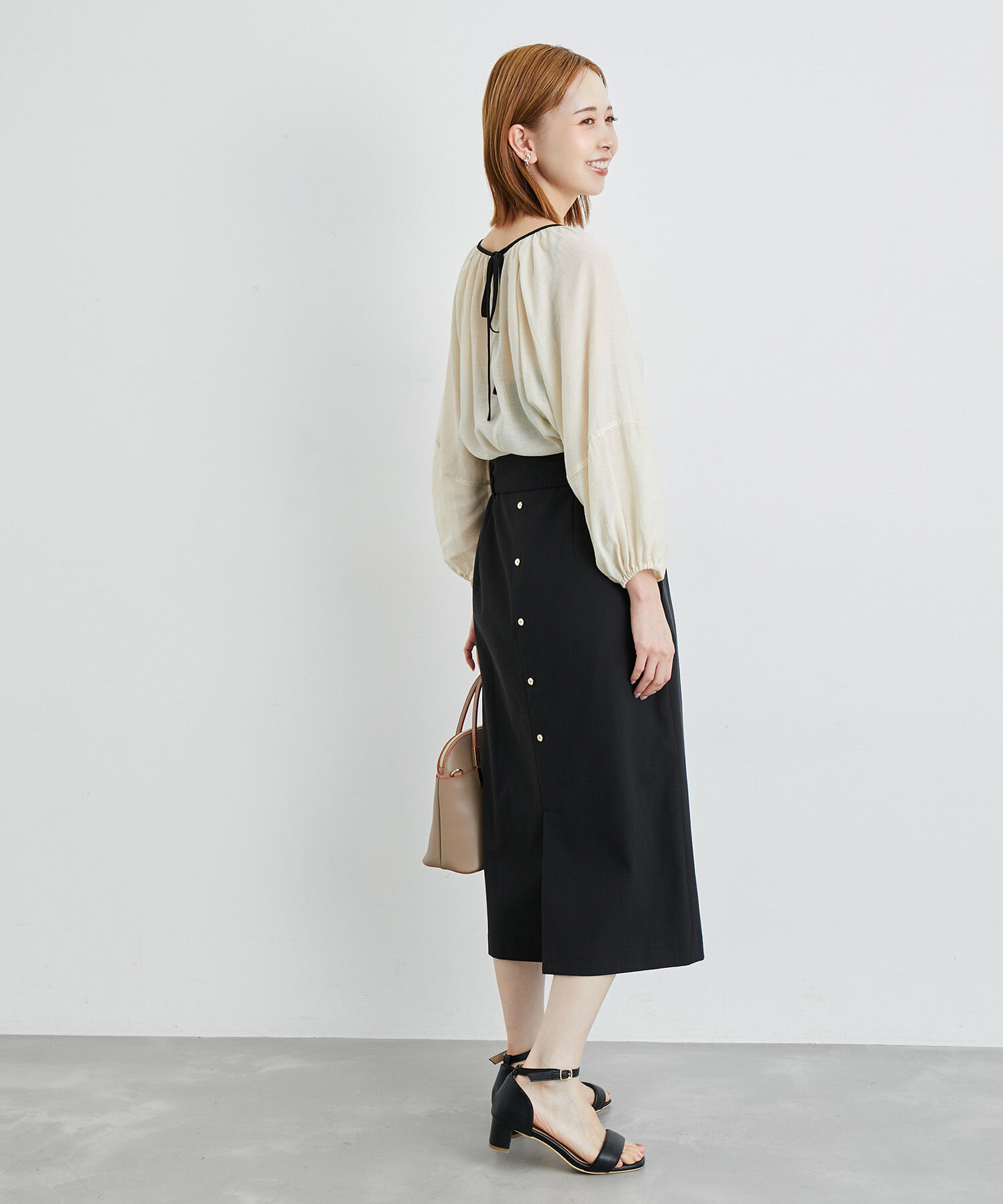 Rope&rsquo;Picnic「洗える/2WAY・セットアップ対応/ウエストベルトストレートスカート」|スカート|