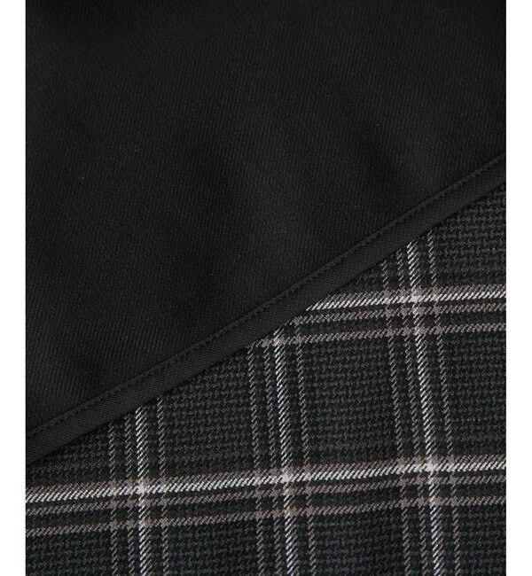 Rope&rsquo;Picnic「チェック＆無地リバーシブルスカート」|スカート|