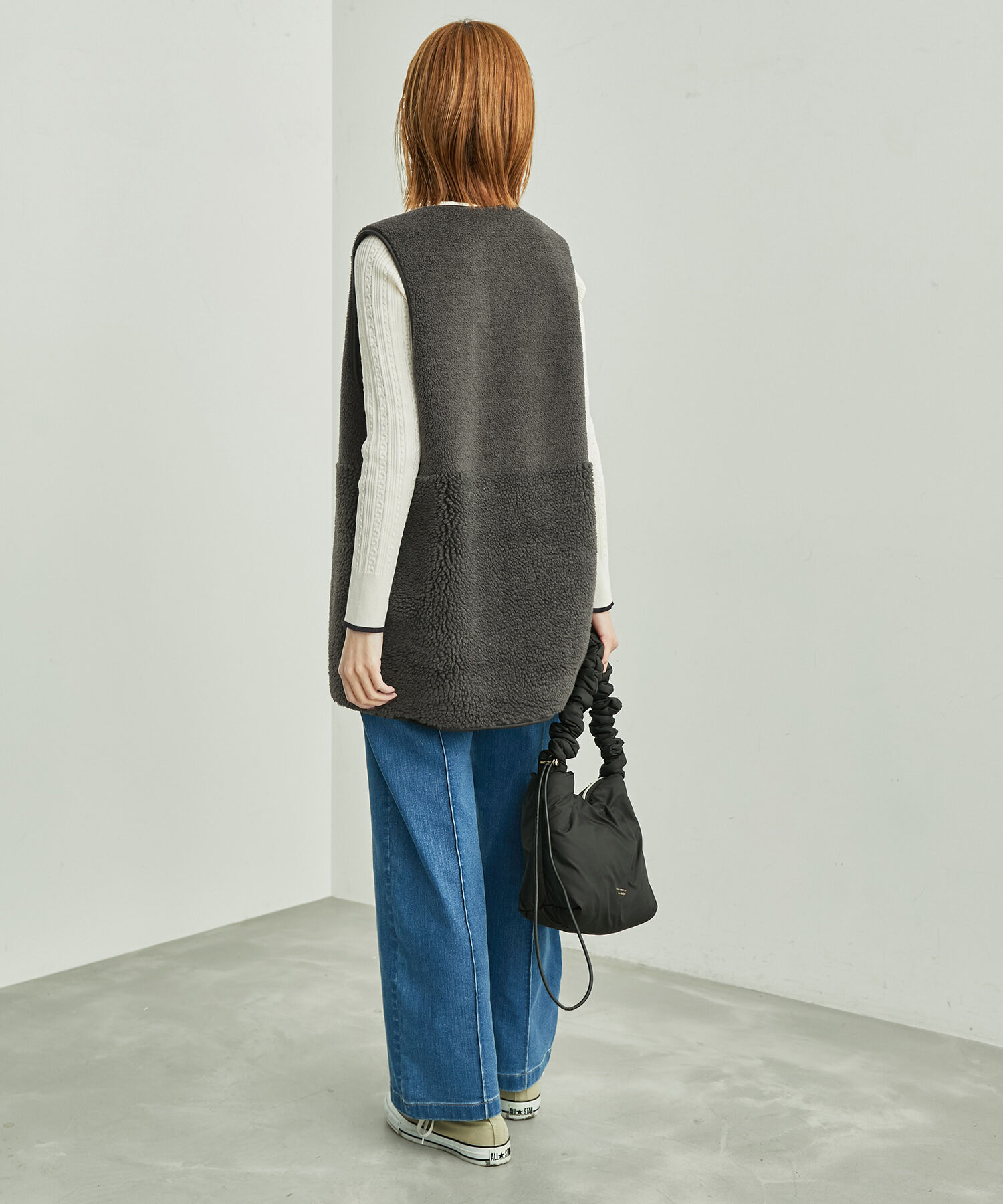 Rope&rsquo;Picnic「リバーシブル対応/フェイクスエードボアベスト」|その他|