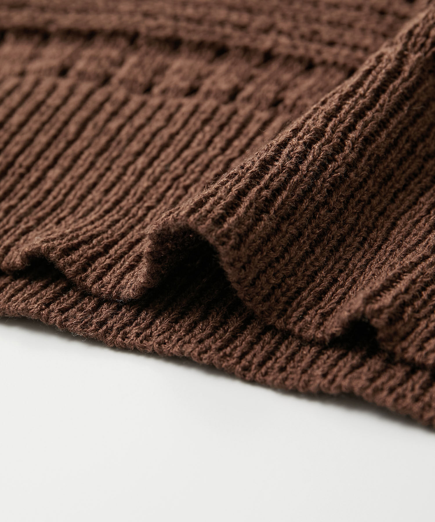 Rope&rsquo;Picnic「セットアップ対応/透かし編みテープヤーンクロップドニットプルオーバー」|ニット・セーター|