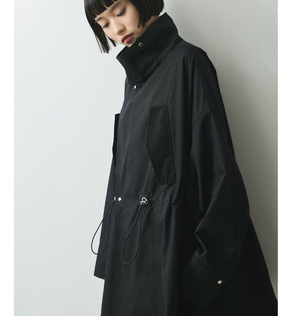 ADAM ET ROPE'「【WEB限定】スタンドカラーハーフモッズコート」|ミリタリー・モッズコート|