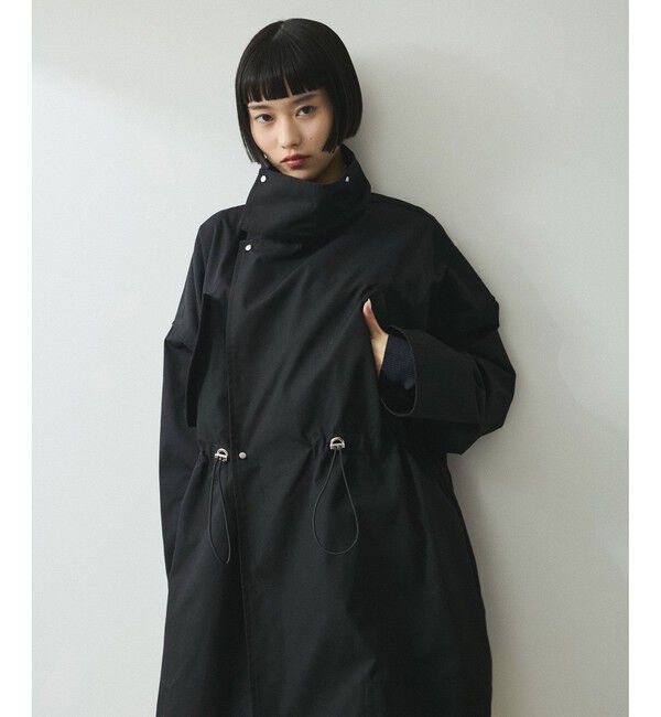 ADAM ET ROPE'「【WEB限定】スタンドカラーハーフモッズコート」|ミリタリー・モッズコート|