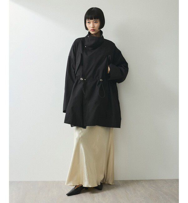 ADAM ET ROPE'「【WEB限定】スタンドカラーハーフモッズコート」|ミリタリー・モッズコート|