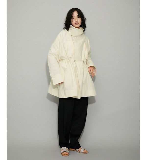 ADAM ET ROPE'「【WEB限定】スタンドカラーハーフモッズコート」|ミリタリー・モッズコート|