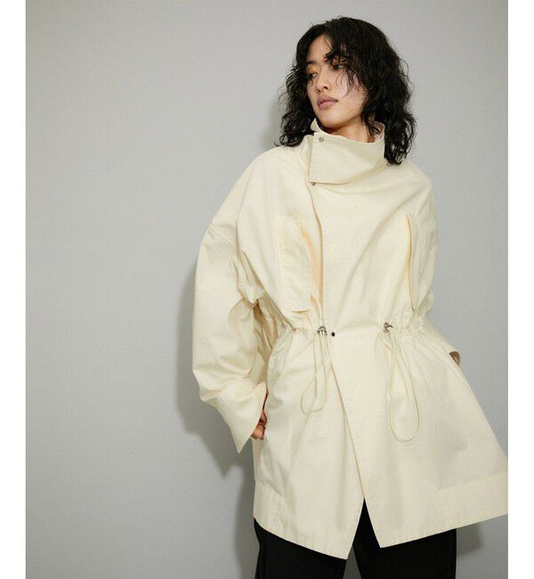 ADAM ET ROPE'「【WEB限定】スタンドカラーハーフモッズコート」|ミリタリー・モッズコート|