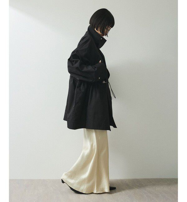 ADAM ET ROPE'「【WEB限定】スタンドカラーハーフモッズコート」|ミリタリー・モッズコート|