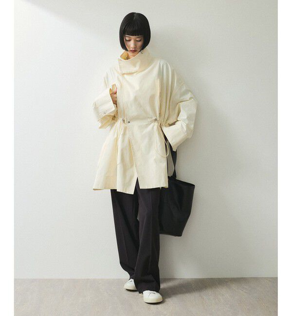 ADAM ET ROPE'「【WEB限定】スタンドカラーハーフモッズコート」|ミリタリー・モッズコート|