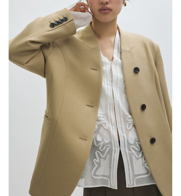 ADAM ET ROPE'「【EMOELLE】ミコヨリフォルムジャケット」|テーラードジャケット|