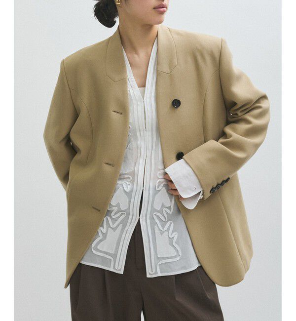 ADAM ET ROPE'「【EMOELLE】ミコヨリフォルムジャケット」|テーラードジャケット|