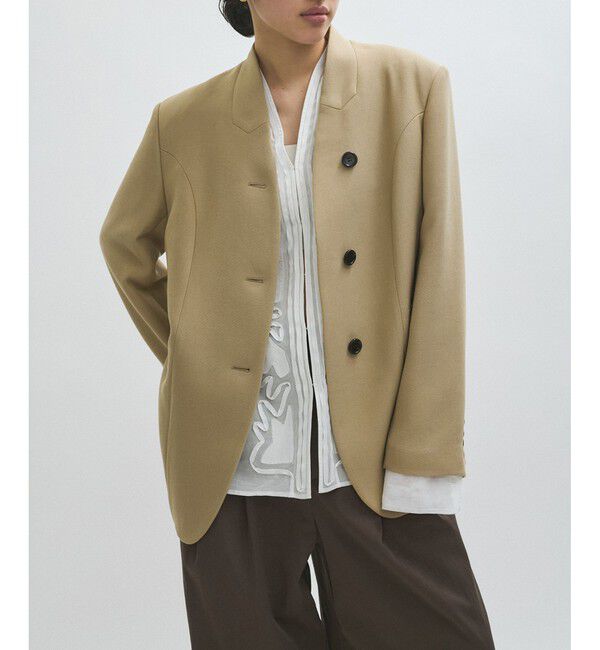 ADAM ET ROPE'「【EMOELLE】ミコヨリフォルムジャケット」|テーラードジャケット|