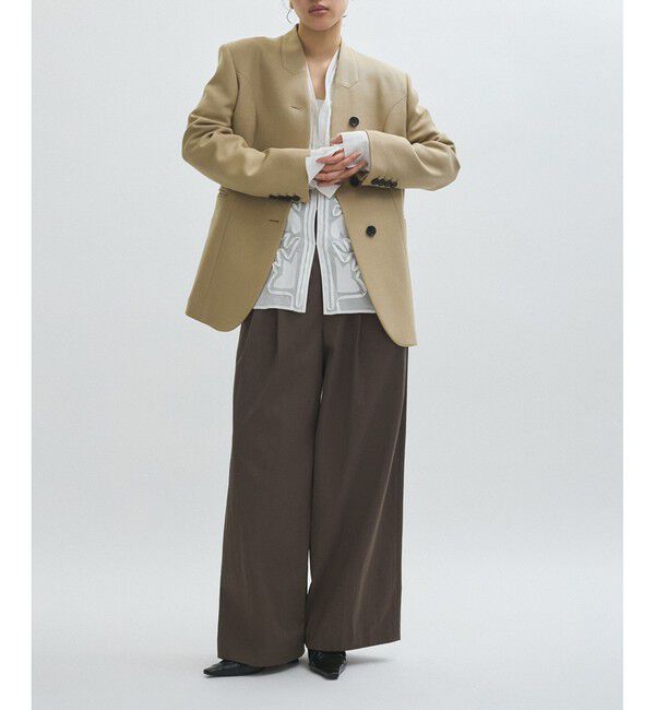 ADAM ET ROPE'「【EMOELLE】ミコヨリフォルムジャケット」|テーラードジャケット|