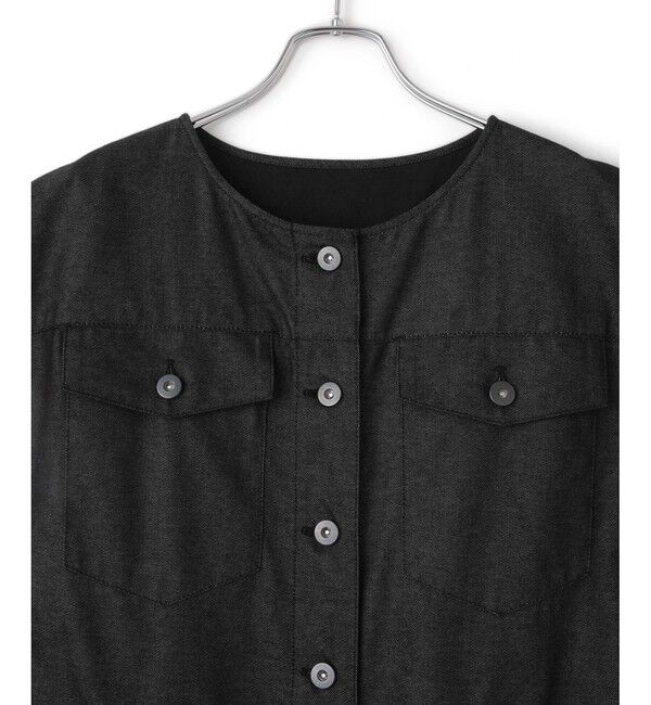 ADAM ET ROPE'「ノーカラースリーブオールインワン」|オールインワン|