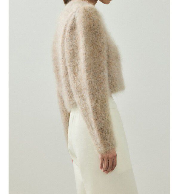 ADAM ET ROPE'「【EMOELLE】モヘアファーボレロカーディガン」|カーディガン|