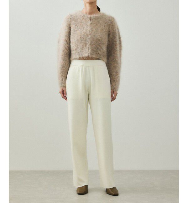 ADAM ET ROPE'「【EMOELLE】モヘアファーボレロカーディガン」|カーディガン|