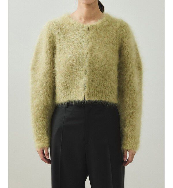 ADAM ET ROPE'「【EMOELLE】モヘアファーボレロカーディガン」|カーディガン|