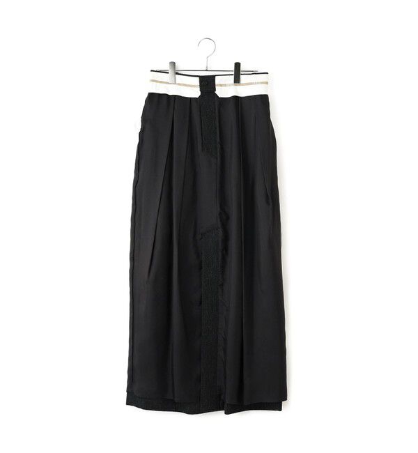 ADAM ET ROPE'「【EMOELLE】ウールコットン2タックスカート」|スカート|
