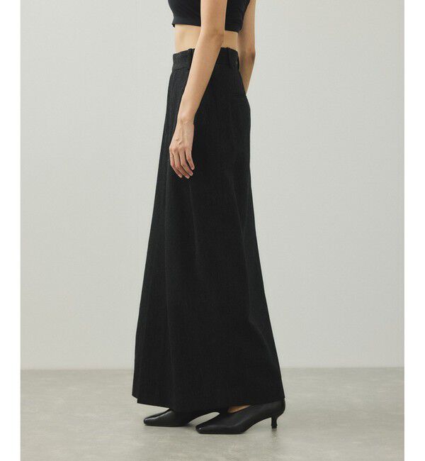 ADAM ET ROPE'「【EMOELLE】ウールコットン2タックスカート」|スカート|