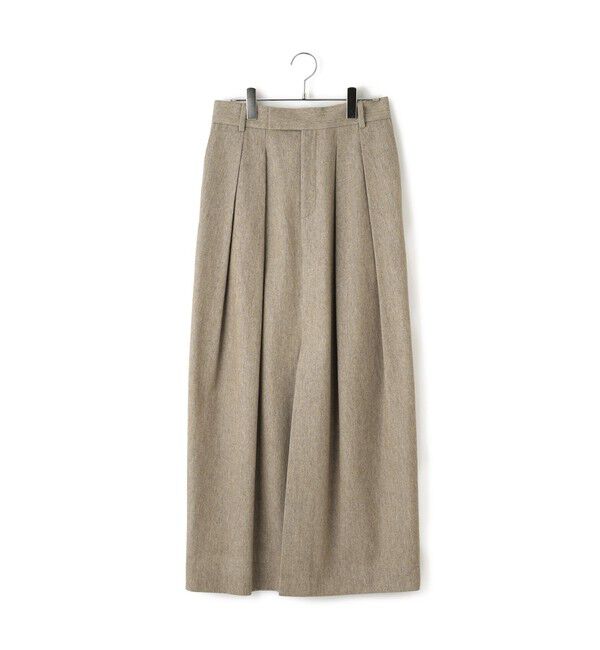ADAM ET ROPE'「【EMOELLE】ウールコットン2タックスカート」|スカート|