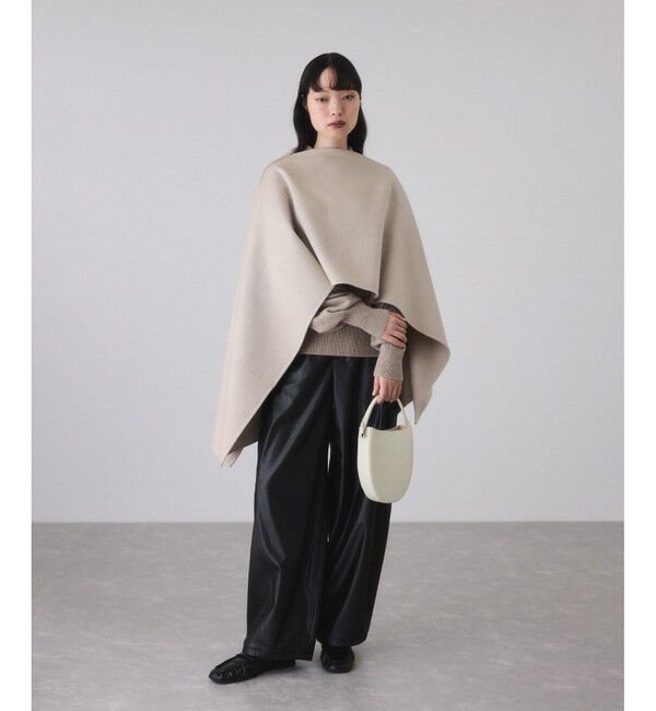 ADAM ET ROPE'「カシミア混ZIPタートルネックプルオーバー」|ニット・セーター|