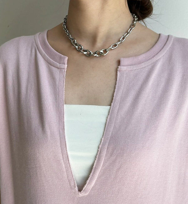  「【SAKURA 企画】【一部WEB限定カラー】深Vスウェットワンピース」|ワンピース|