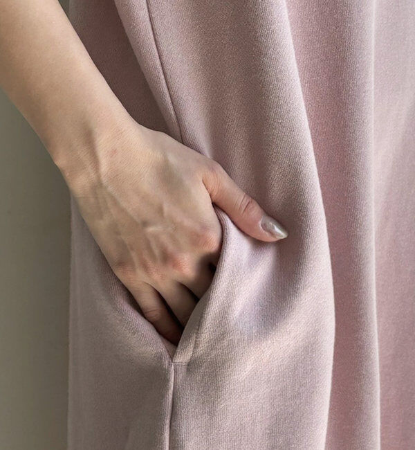  「【SAKURA 企画】【一部WEB限定カラー】深Vスウェットワンピース」|ワンピース|