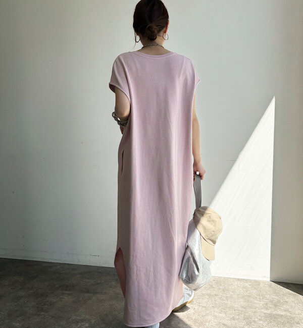  「【SAKURA 企画】【一部WEB限定カラー】深Vスウェットワンピース」|ワンピース|