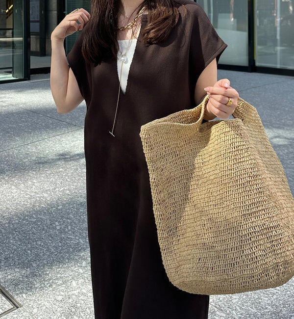  「【SAKURA 企画】【一部WEB限定カラー】深Vスウェットワンピース」|ワンピース|