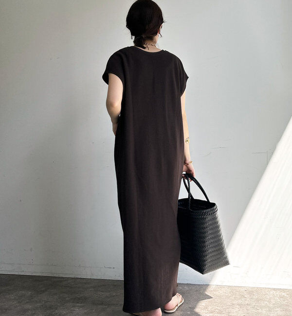  「【SAKURA 企画】【一部WEB限定カラー】深Vスウェットワンピース」|ワンピース|