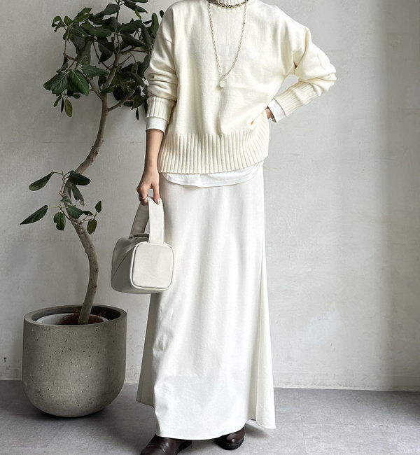  「【WEB限定】モッチリミドルゲージハイネックニット」|ニット・セーター|