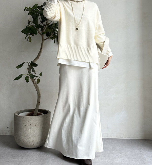  「【WEB限定】モッチリミドルゲージハイネックニット」|ニット・セーター|