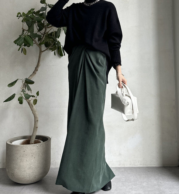  「【WEB限定】モッチリミドルゲージハイネックニット」|ニット・セーター|