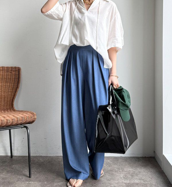  「【WEB限定】襟付スキッパーシャツ」|シャツ・ブラウス|