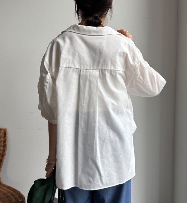  「【WEB限定】襟付スキッパーシャツ」|シャツ・ブラウス|