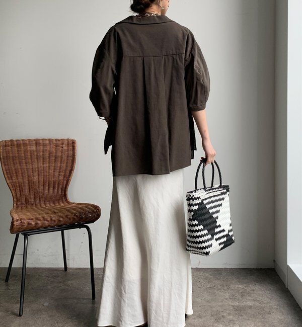  「【WEB限定】襟付スキッパーシャツ」|シャツ・ブラウス|