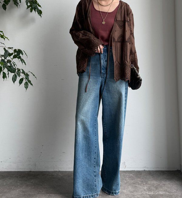  「刺繍レースカーディガン」|シャツ・ブラウス|