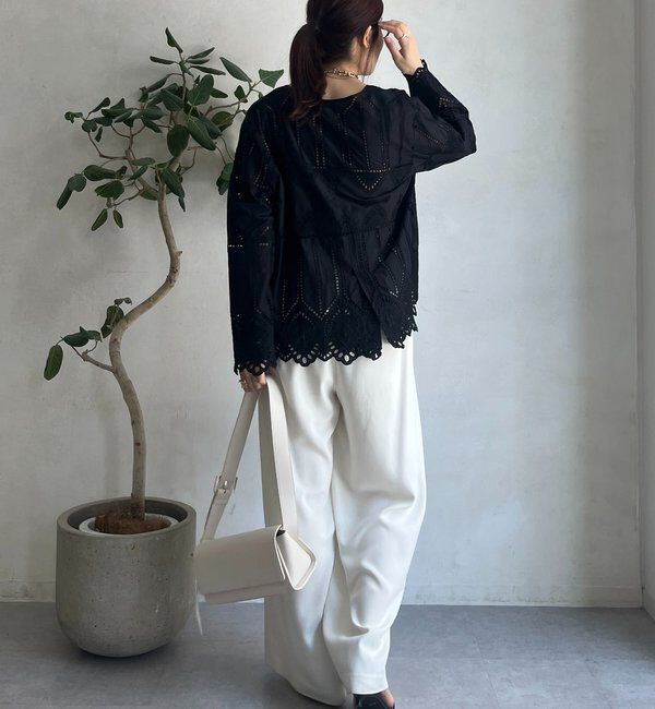  「刺繍レースカーディガン」|シャツ・ブラウス|